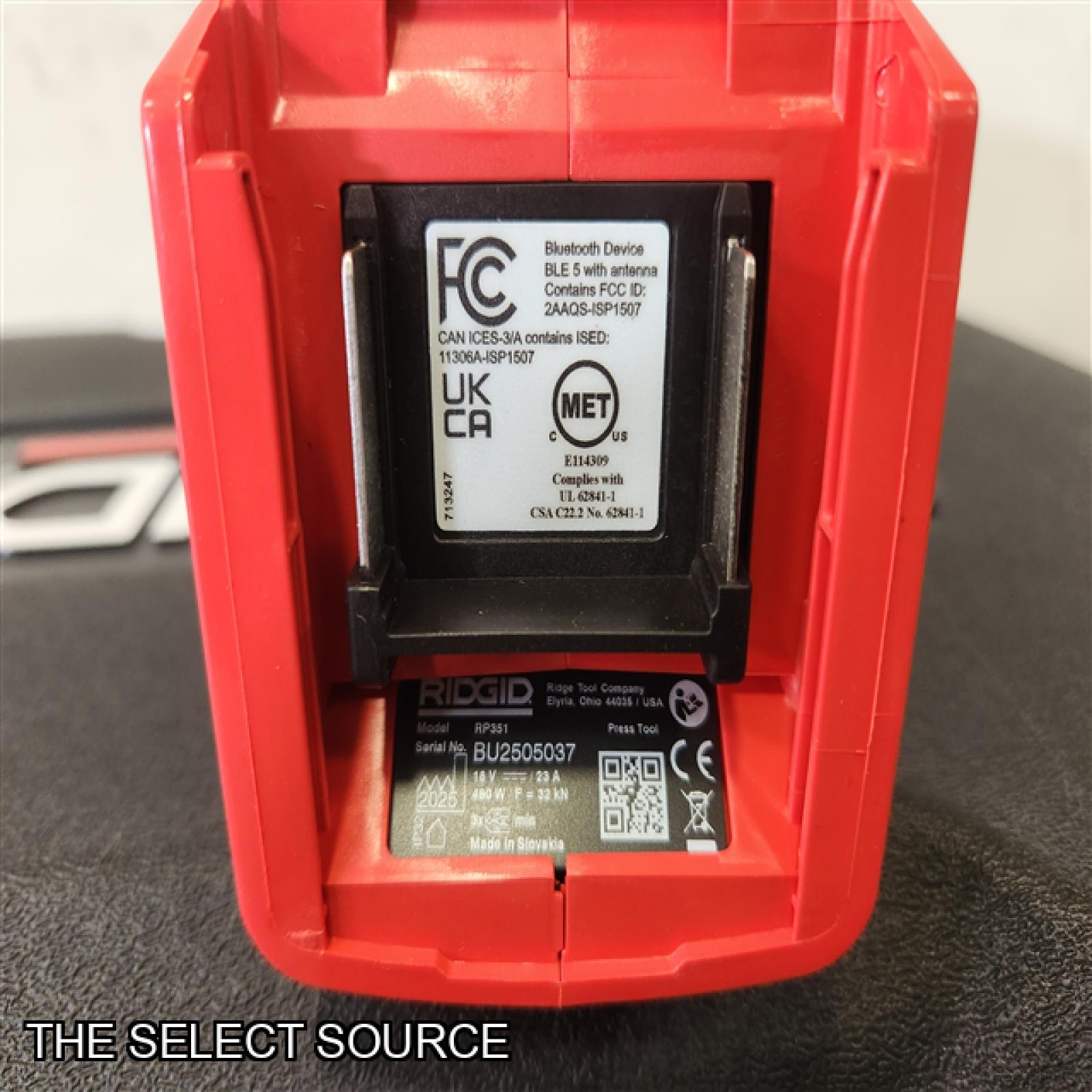 Phoenix NEW RIDGID RP 351 ProPress Inline Standard Press Tool Kit (Includes Case + 2  18V Lio-Ion Batteries + Charger + 6 Press Tool Jaws