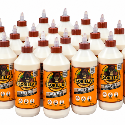 LOT OF 20 – NEW Gorilla Wood Glue, 1 Liter
