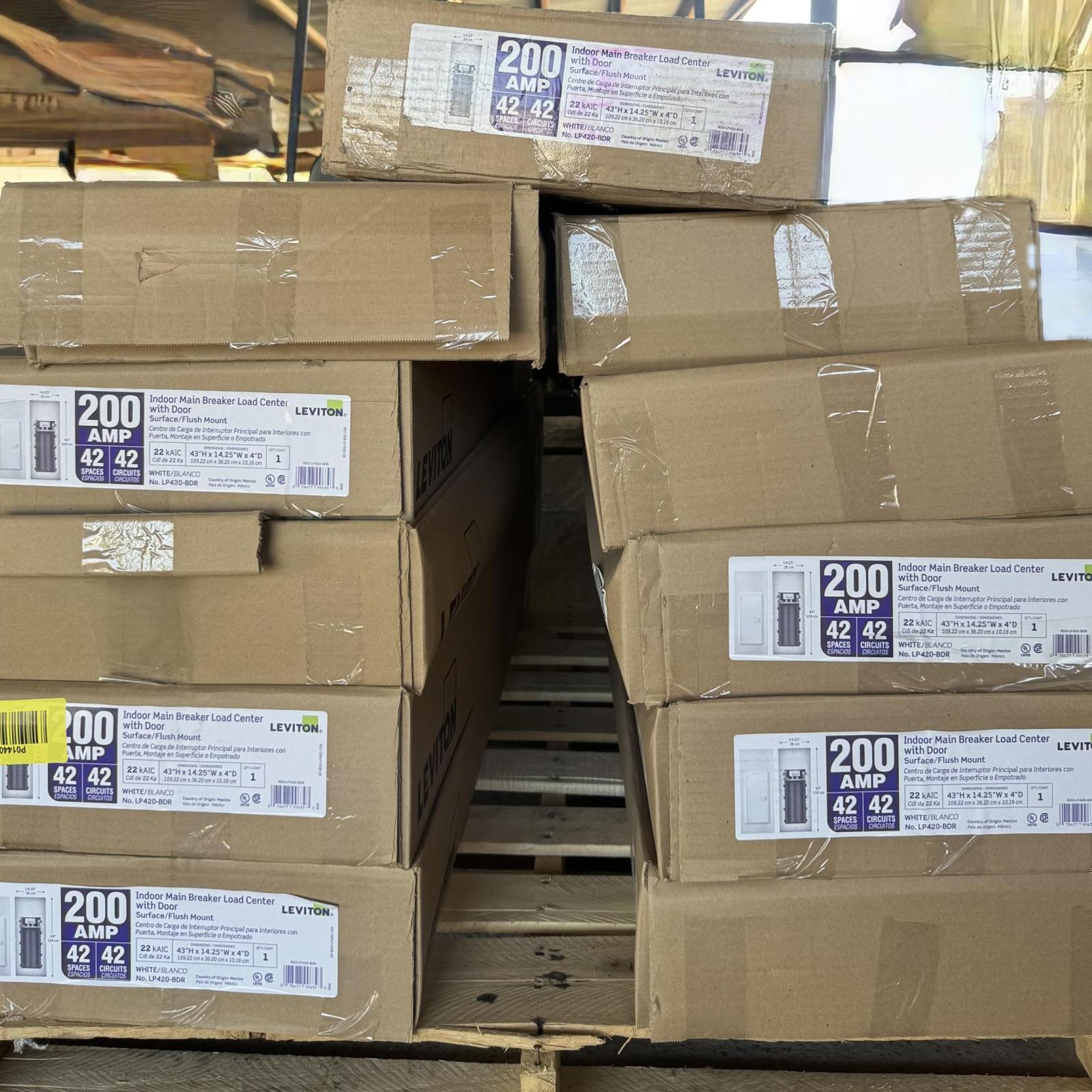 Springtown Location-11 Total Breakers Boxes-  NEW! 200 Amp Indoor Main Breaker Load Center