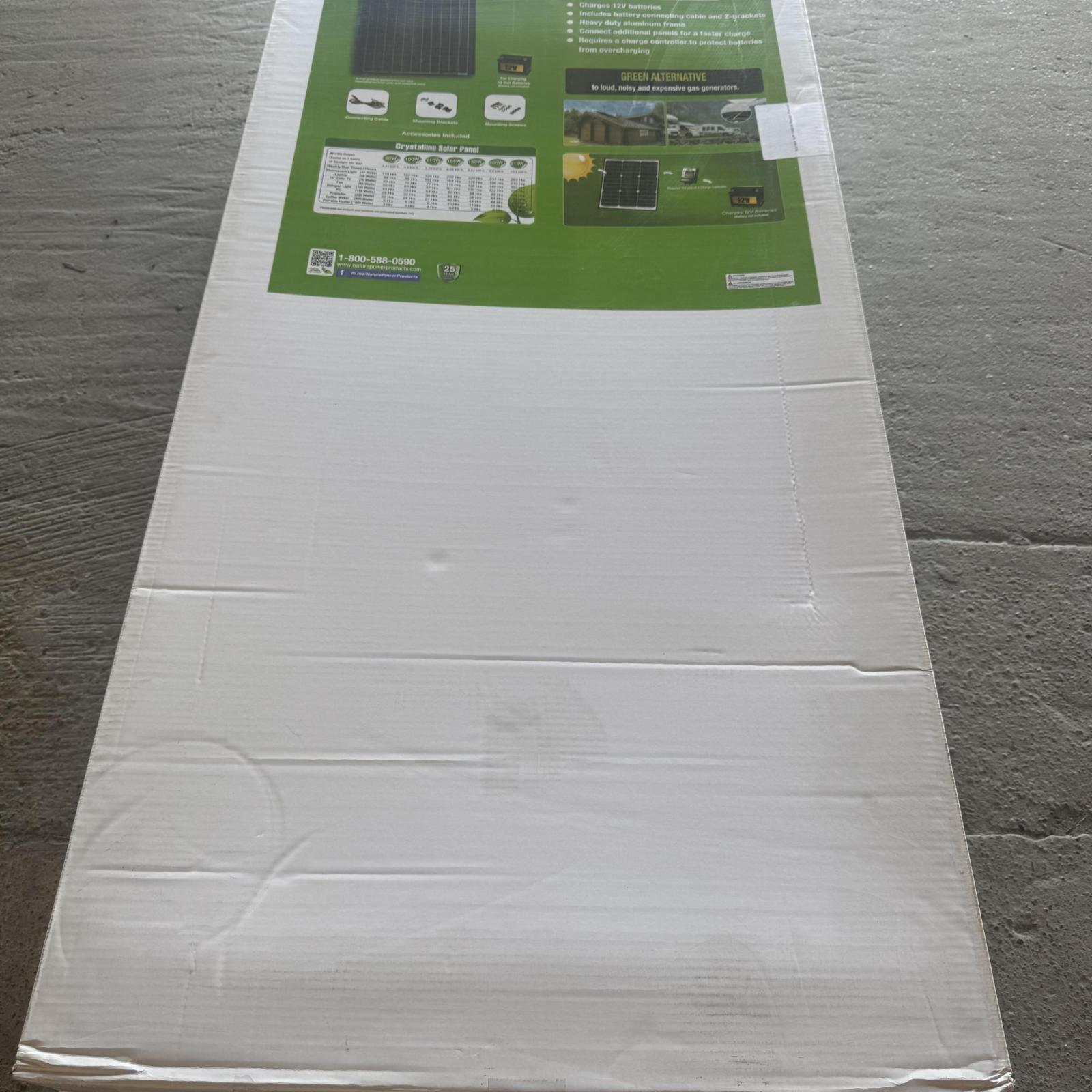 Springtown Location- Pallet of 5 NEW 12V Crystalline Solar Panels