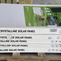 Springtown Location- Pallet of 5 NEW 12V Crystalline Solar Panels