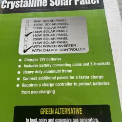 Springtown Location- Pallet of 5 NEW 12V Crystalline Solar Panels