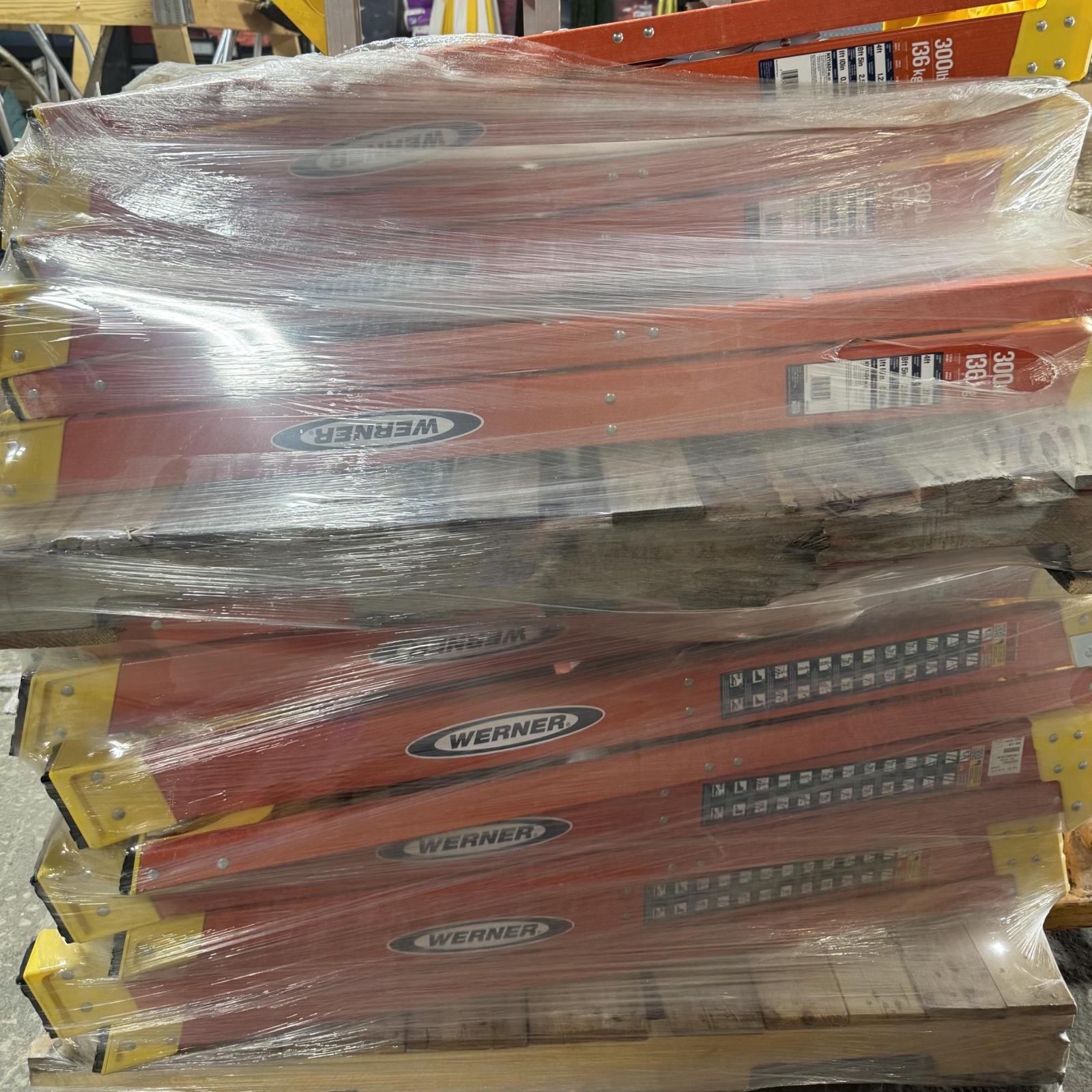 Springtown Location- 12 Werner Ladders- 4 Ft. Ladder Height- Step Ladder - 8 ft. 5 inch Average Reach Height