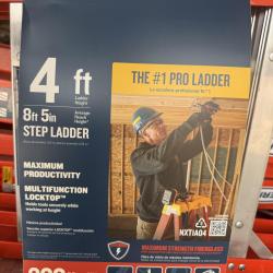 Springtown Location- 12 Werner Ladders- 4 Ft. Ladder Height- Step Ladder - 8 ft. 5 inch Average Reach Height