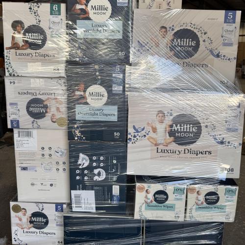Springtown Location- Bullseye Mixed Diaper & Wipe’s Pallet (Approx 50 items)