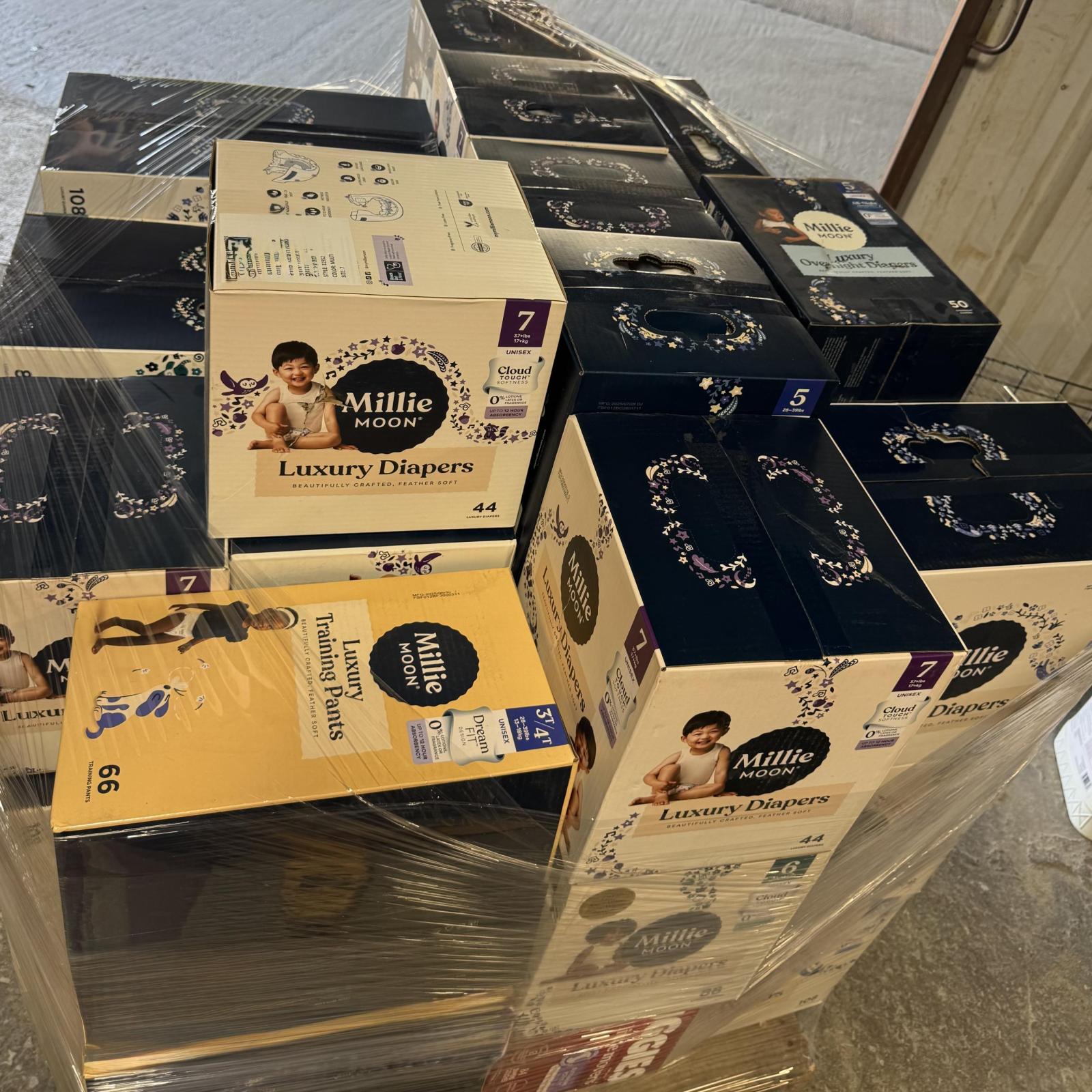 Springtown Location- Bullseye Mixed Diaper & Wipe’s Pallet (Approx 50 items)