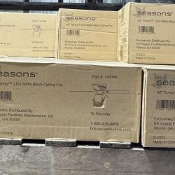 Springtown Location- 15 Total Seasons 42” Ceiling Fans- New in Box