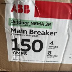 Springtown Location-12 ABB TSMRQ415CSCUGP Outdoor 150 Amp 4-Space 8-Circuit Main Breaker Ringless
