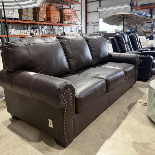 LEATHER BROWN SOFA CLASSIC