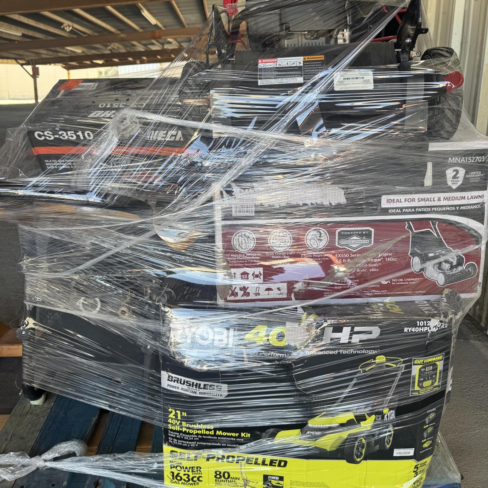 Springtown Location- Power Equipment- mixed pallet