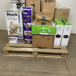 Used Mixed Returns Pallet – iRobot, BISSELL, Shark, BLACK+DECKER & Eureka Vacuums – Total Lot MSRP $2,644