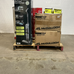 LOT OF 11 - USED - MIXED FLOOR CARE & VACUUM PALLET - Bissell, Shark, Hoover, McCulloch & Eureka - Total LOT MSRP $1,819