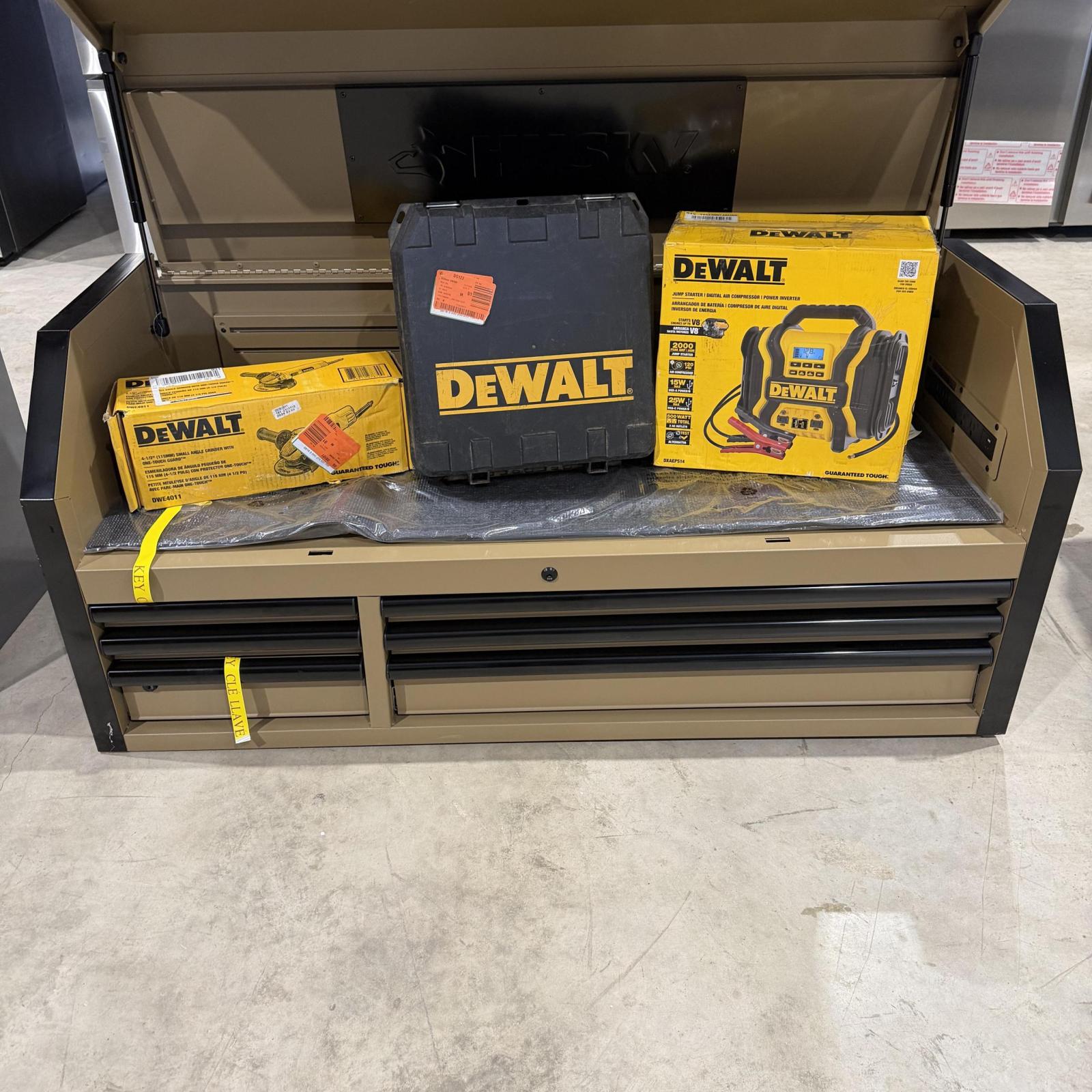 DEWALT TOOLS AND TOOL BOX