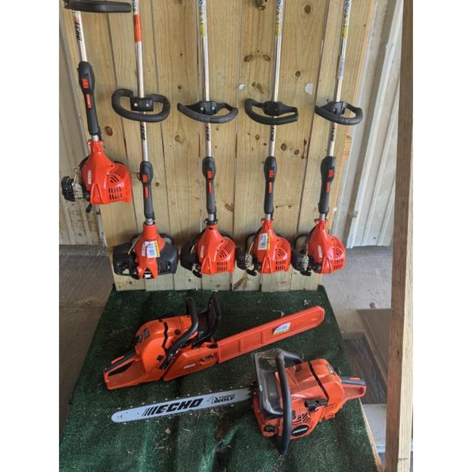 Springtown Location-5 Echo Weed Eater, 2 Echo Chainsaws