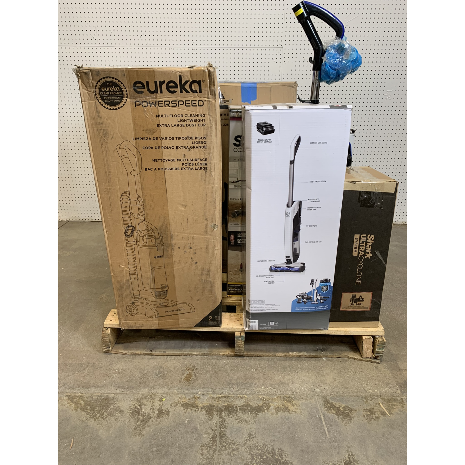 LOT OF 13 - Used Mixed Vacuum Lot – Total LOT MSRP $2,109.87 – Shark, Hoover, Eureka, Bissell & More
