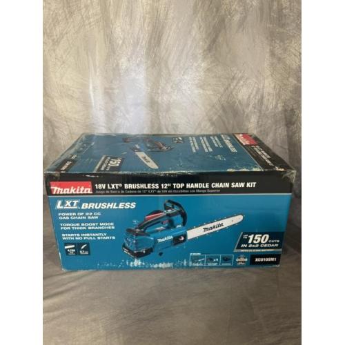 Springtown Location-Makita XCU10SM1 18V LXT Brushless Cordless 12 Top Handle Chain Saw