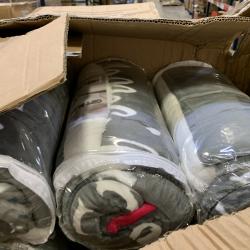 18 CASES OF NEW THROW BLANKETS
