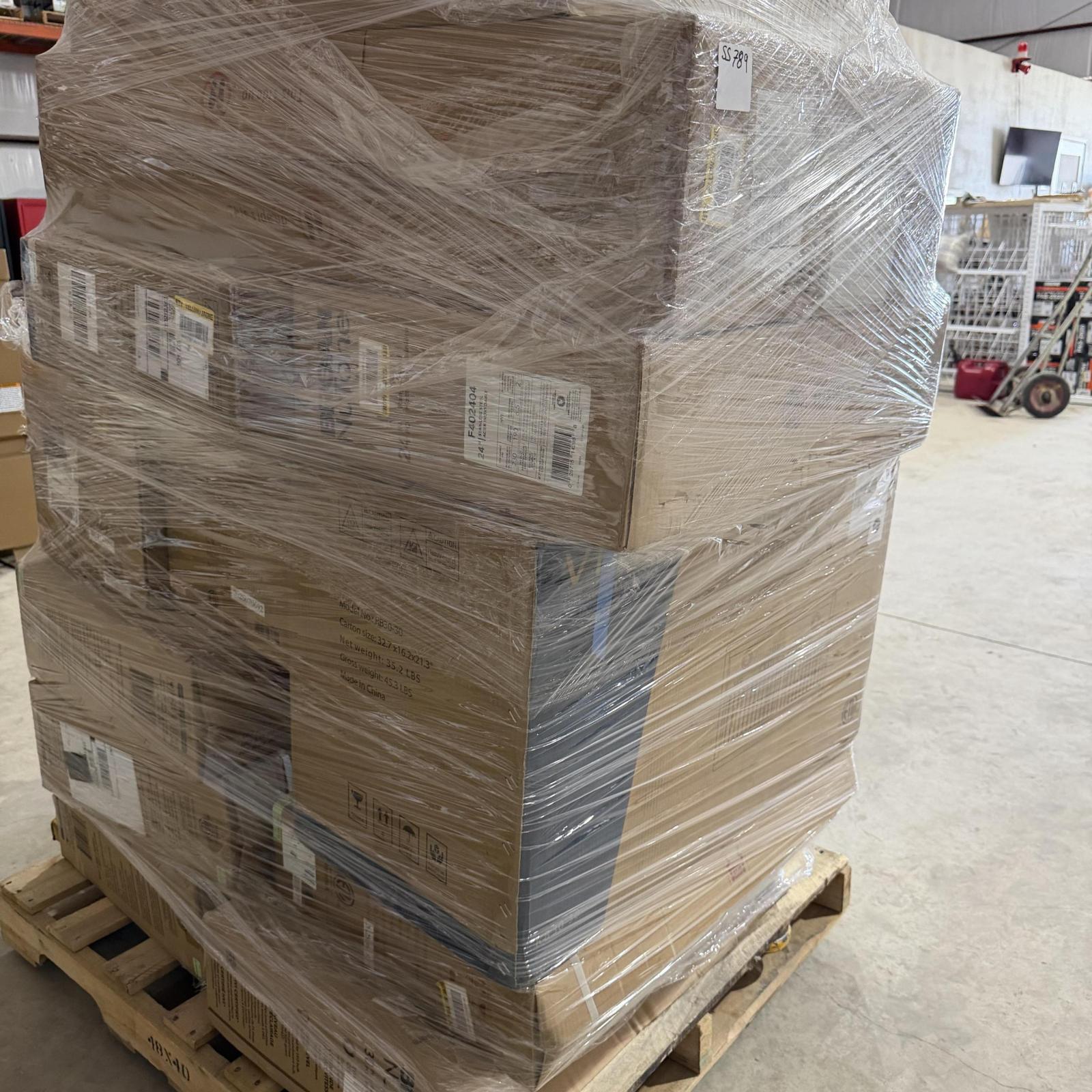 RANGE HOODS PALLETS