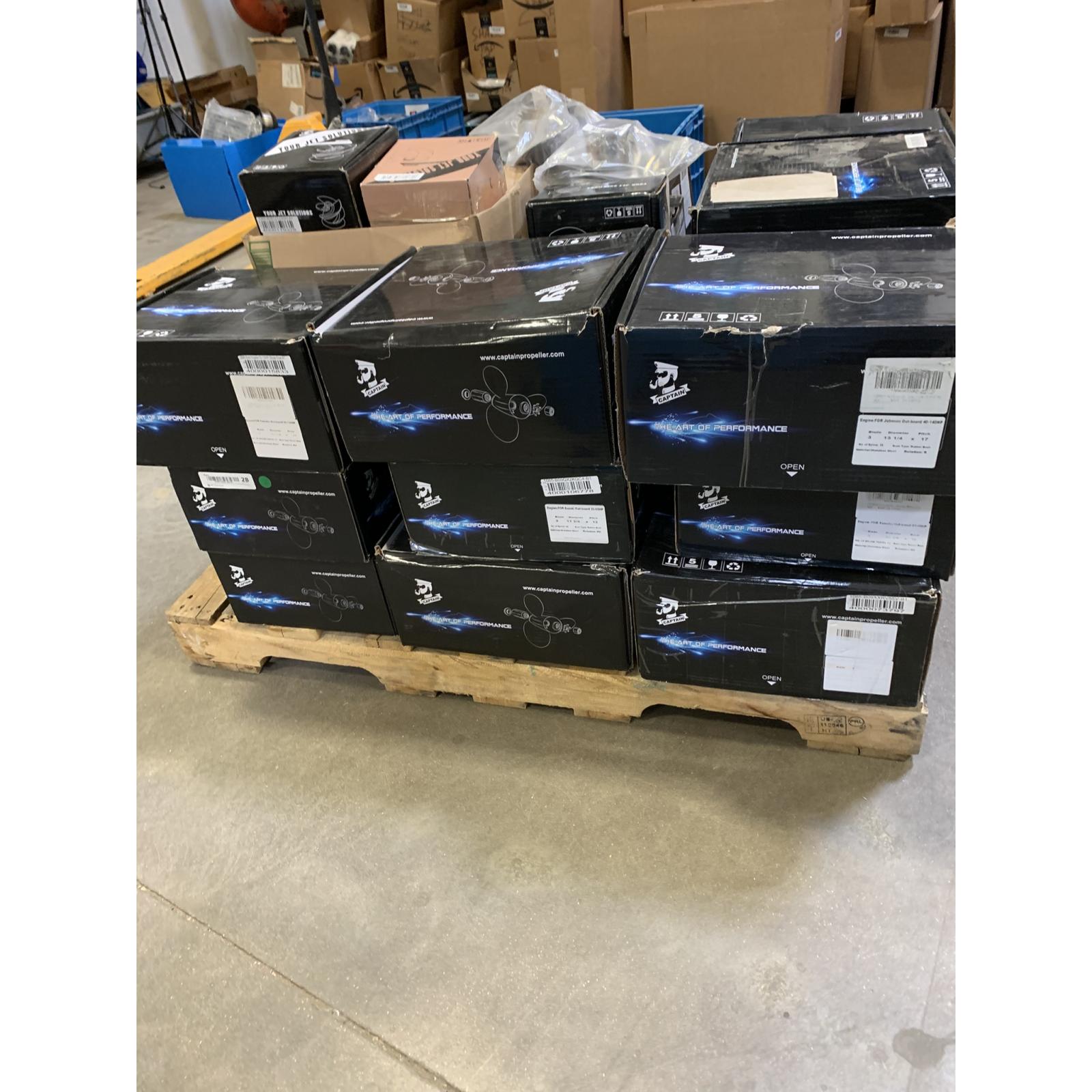LARGE LOT OF CAPTAIN BOAT PROPELLERS