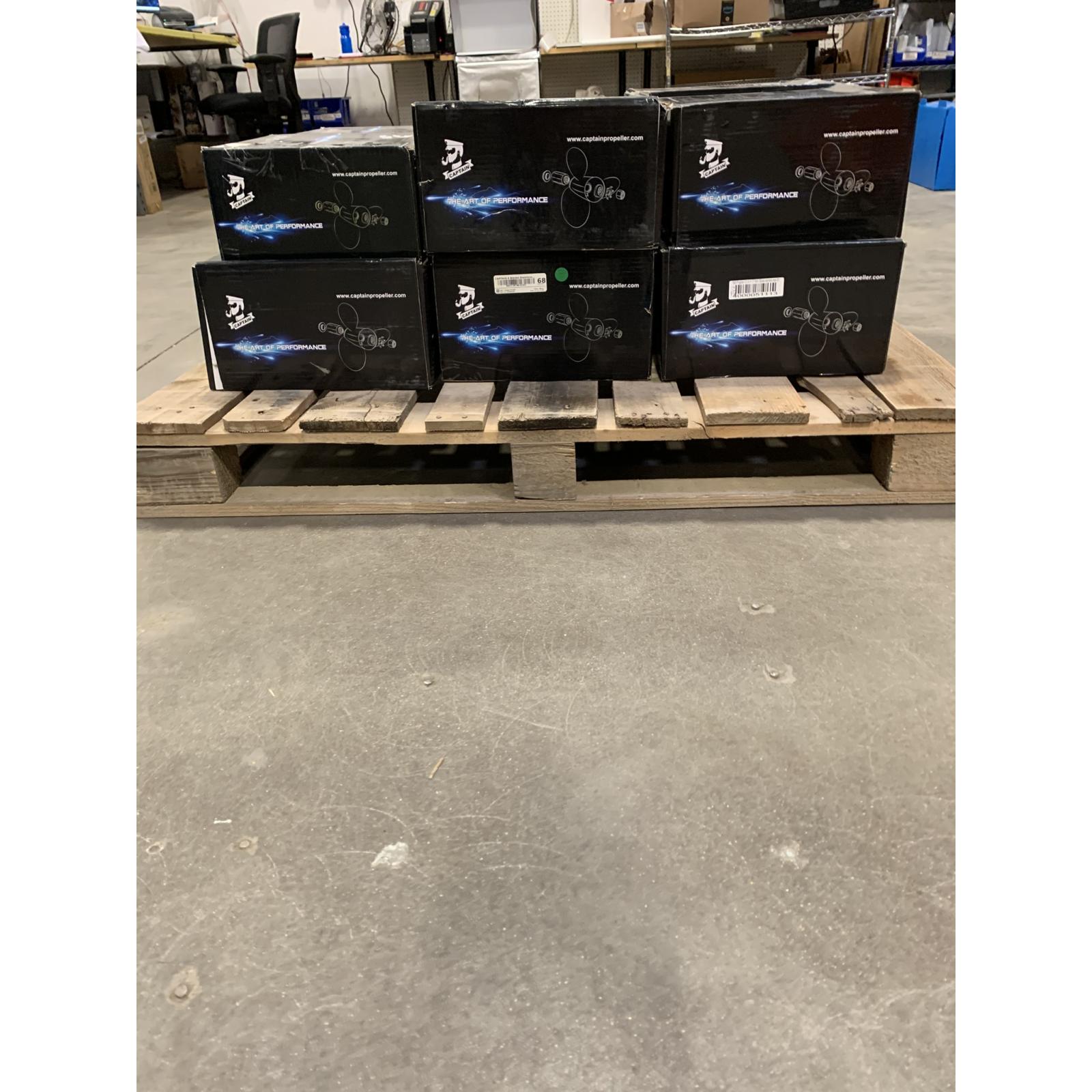 PALLET OF 12 CAPTAIN BOAT PROPELLERS