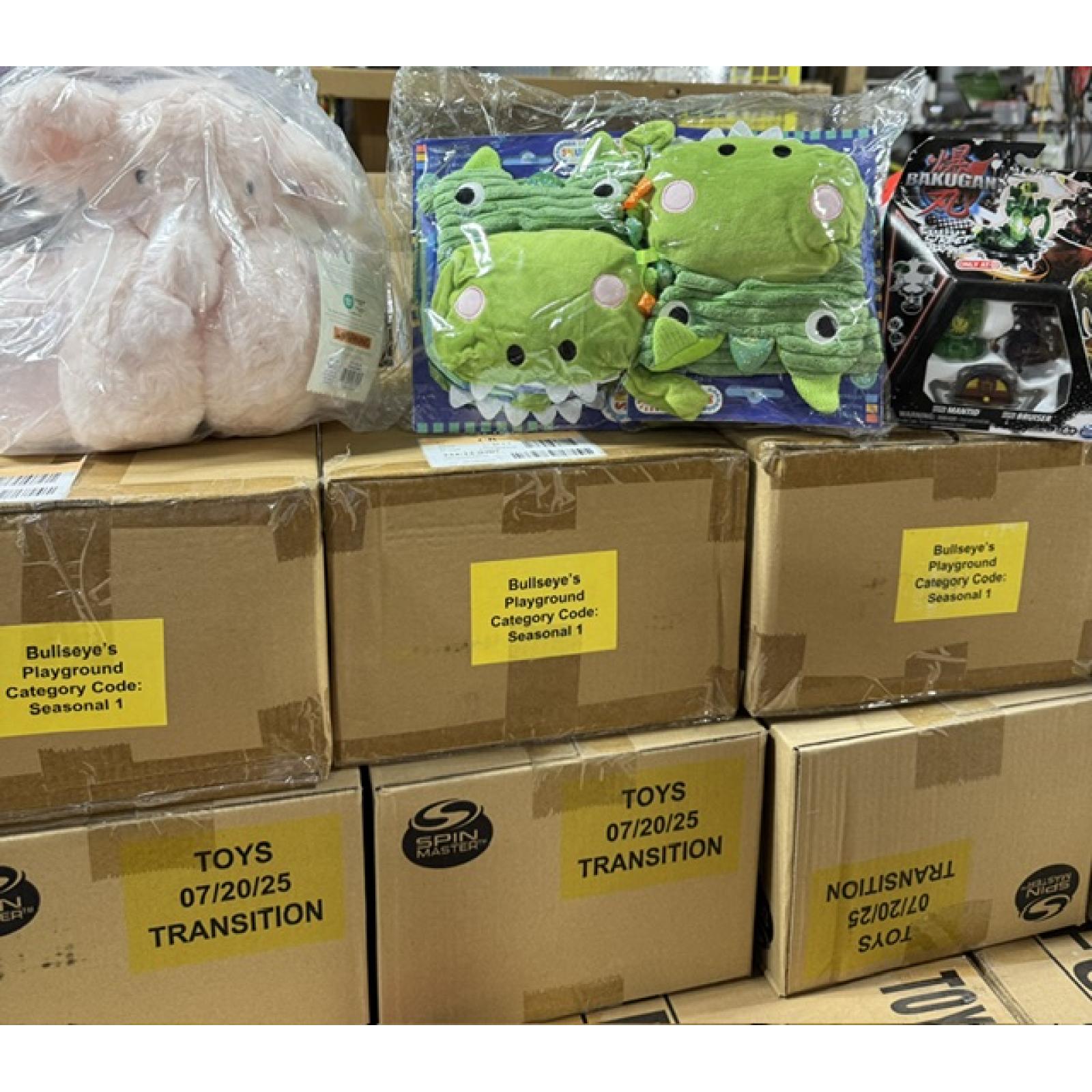 Springtown Location- Bullseye Toys & Plushes Mixed Pallet
