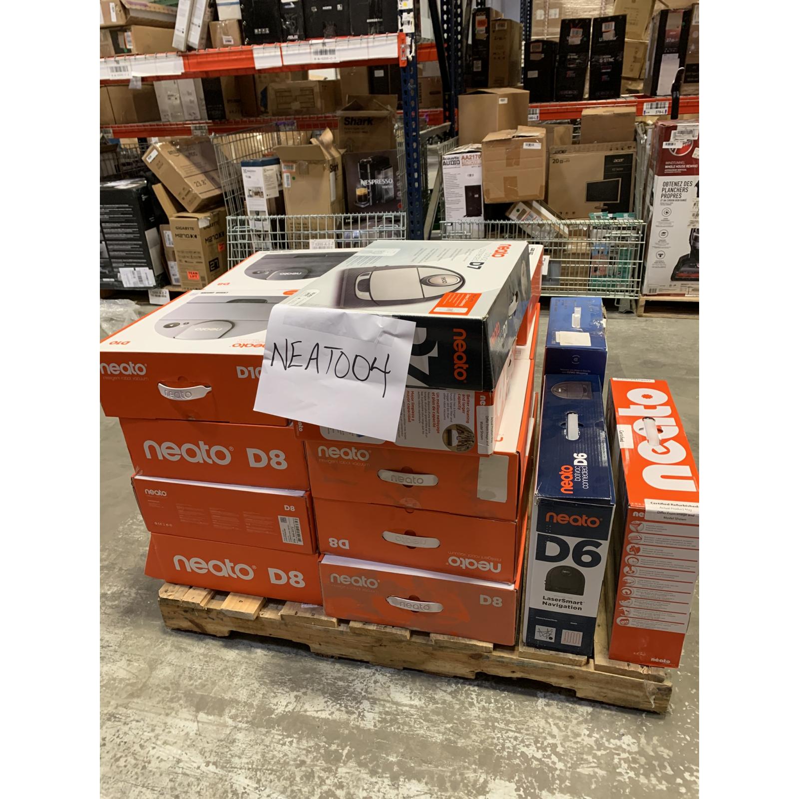 PALLET OF 20 NEATO ROBOT VACUUMS