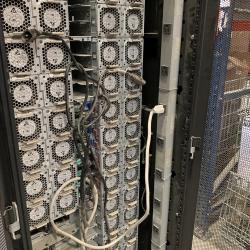 SERVER RACK AND INSTALLED EQUIPMENT AS PICTURED