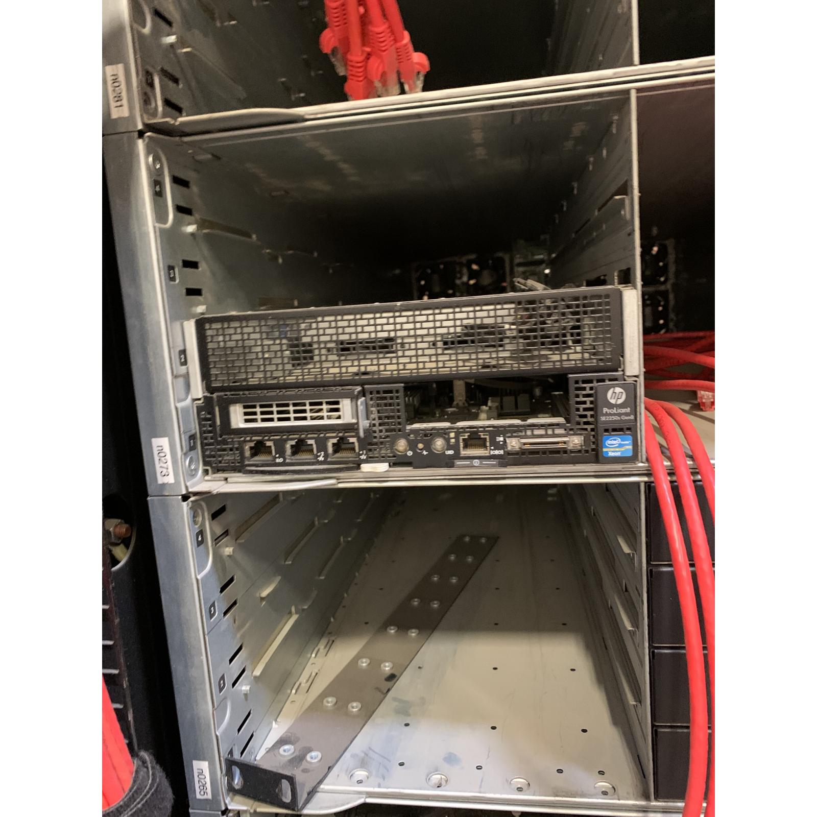SERVER RACK AND INSTALLED EQUIPMENT AS PICTURED