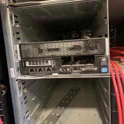 SERVER RACK AND INSTALLED EQUIPMENT AS PICTURED