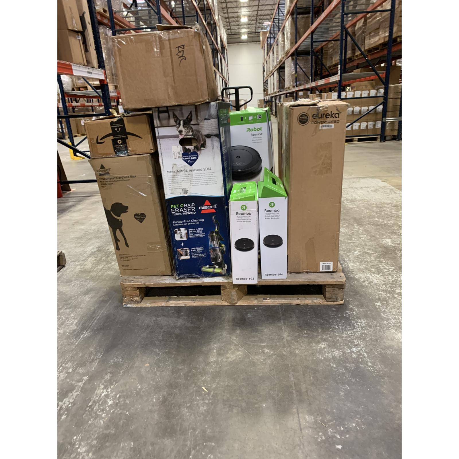 Lot of 13 - Mixed Home Cleaning Returns Lot – Robot Vacuums, Upright Vacuums & Carpet Cleaners (USED)
