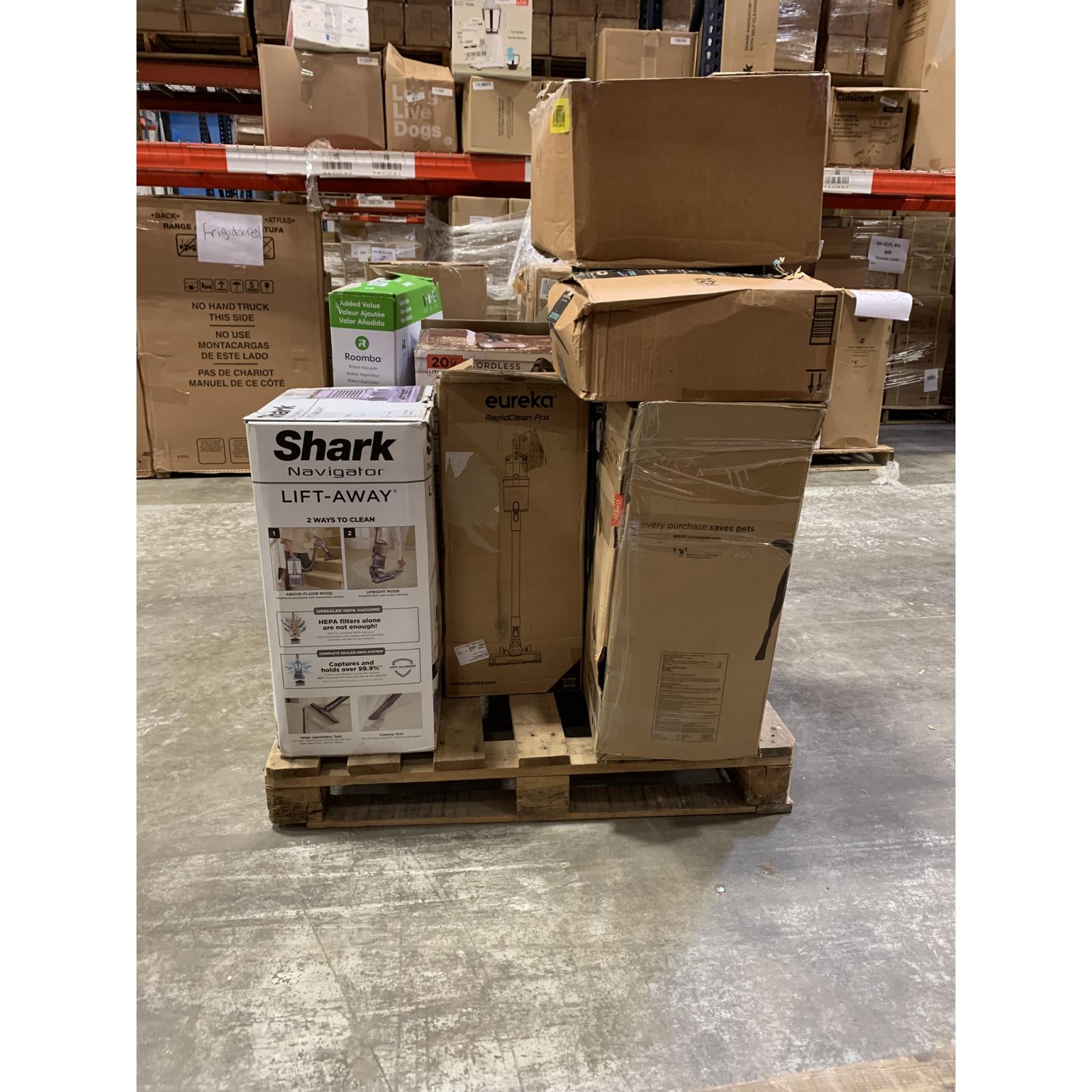 Lot of 13 - Mixed Home Cleaning Returns Lot – Robot Vacuums, Upright Vacuums & Carpet Cleaners (USED)