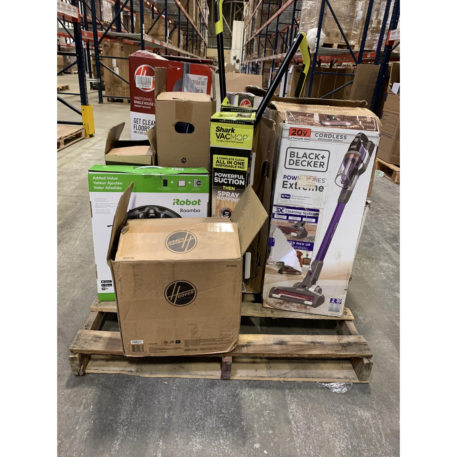 Lot of 13 - Mixed Home Goods – Vacuums, Robot Cleaners, Carpet Cleaners & Ice Maker (USED)