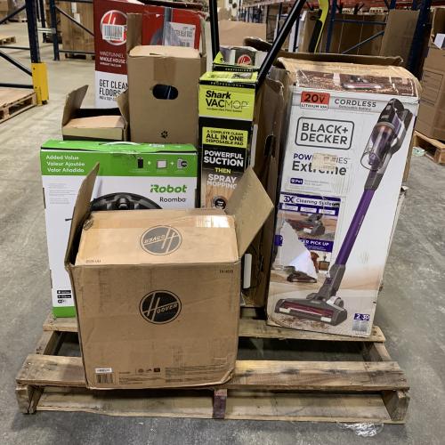 Lot of 13 - Mixed Home Goods – Vacuums, Robot Cleaners, Carpet Cleaners & Ice Maker (USED)