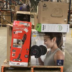 Lot of 12 - Mixed Brand Home Goods – Vacuums, Robot Cleaners & Bowflex Dumbbells (USED)