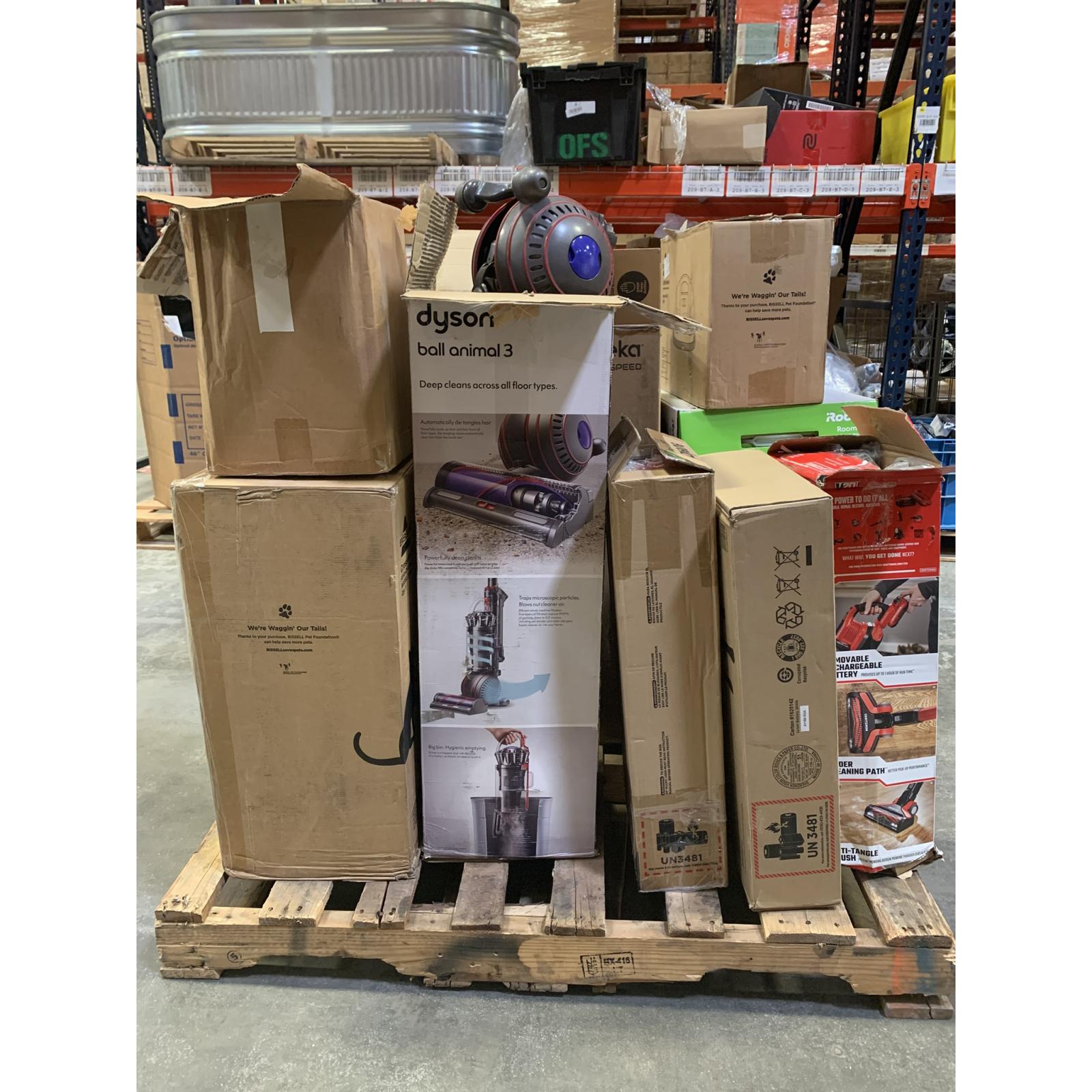 Lot of 12 - Mixed Brand Home Goods – Vacuums, Robot Cleaners & Bowflex Dumbbells (USED)