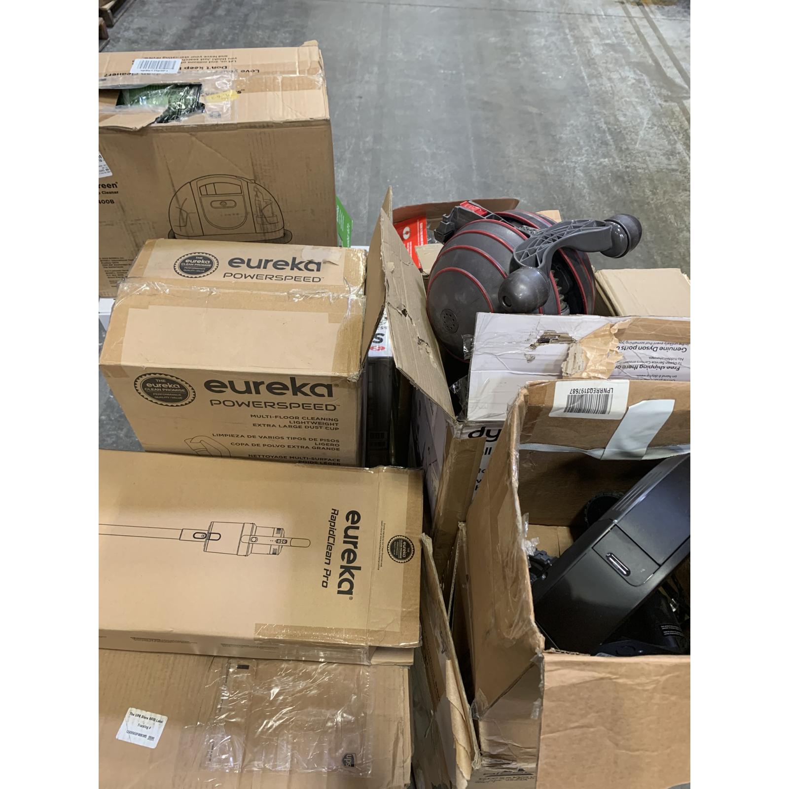 Lot of 12 - Mixed Brand Home Goods – Vacuums, Robot Cleaners & Bowflex Dumbbells (USED)