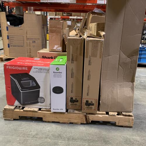 Mixed Home Goods Pallet – Shark, iRobot, BISSELL, Eureka, Frigidaire & More – Used