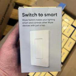 Wyze Switch Single Pole Works with Alexa & Google White WLPS1-RB (lot of 39)