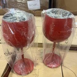 Gusto Nostro Stainless Steel Wine Glass - 18 oz - (Set of 2, Variety Colors) (LOT OF 57 BOXES)