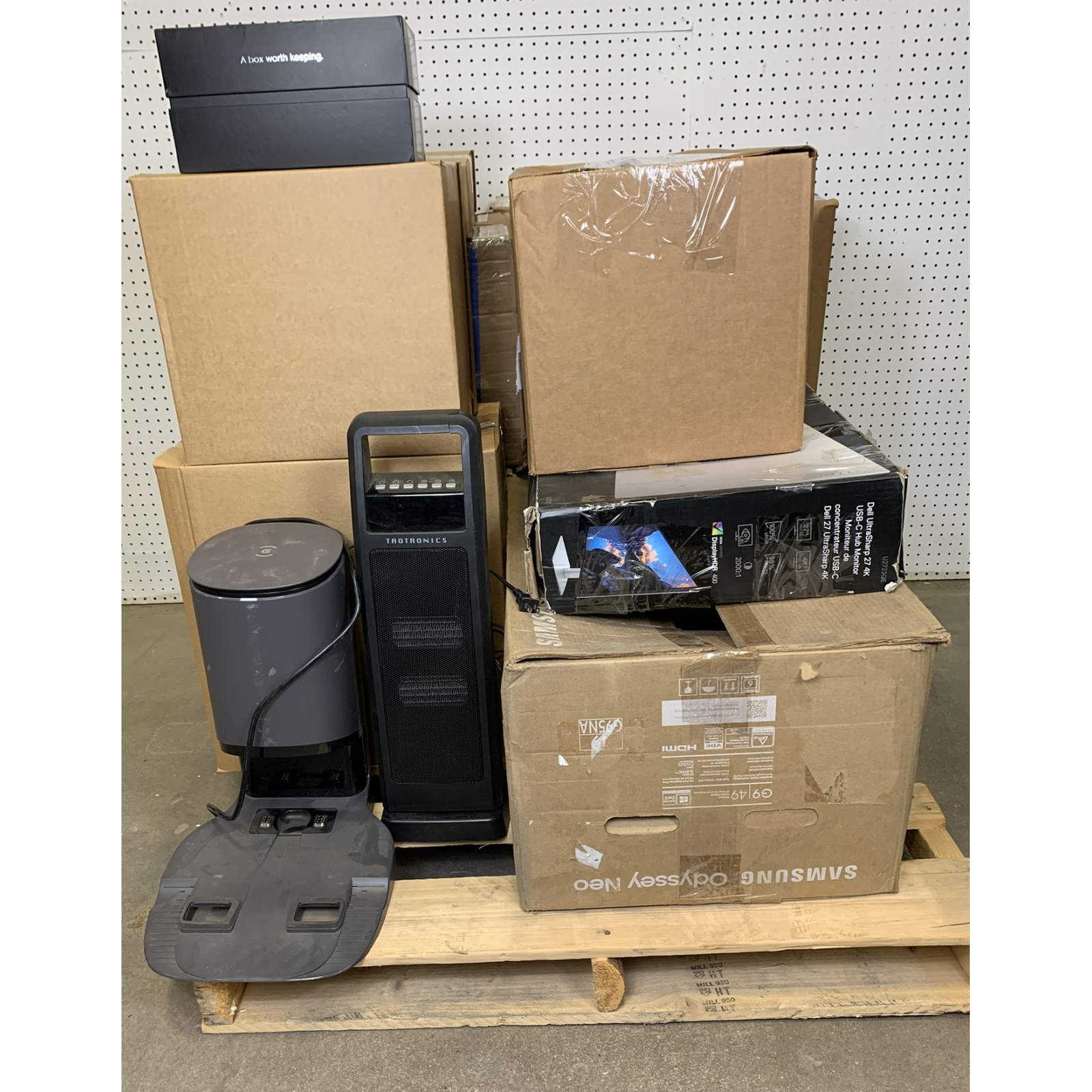 SALVAGE - Mixed Electronics & Appliances Lot – Samsung Odyssey G9, Dell 4K Monitor, KitchenAid & More – Total LOT MSRP $5,474.85