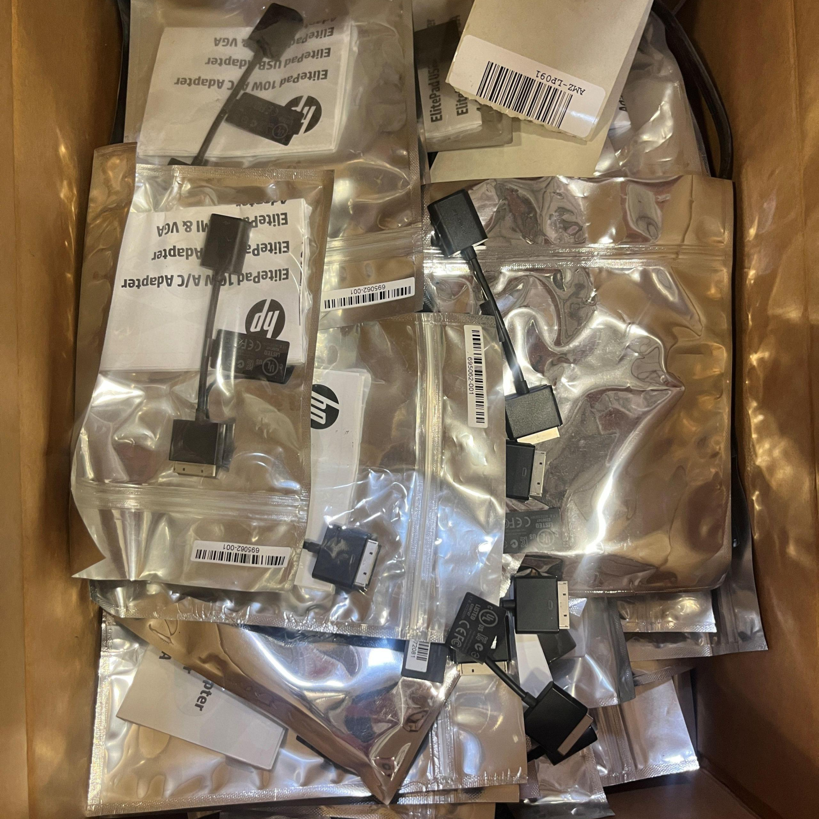Salvage Pallet – HP Laptop Parts, Screens, Keyboards, Cables, Label Printers – Mixed Lot