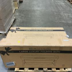 NEW (LOT OF 3) - ElderFlower & Berries Extra Large Portable Folding Bathtub – 56 Collapsible Soaking & Ice Bath Tub