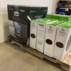 LOT OF 12 - USED Mixed Robot Vacuum Pallet – iRobot, Shark, Ecovacs & Bissell - Total LOT MSRP $4,648