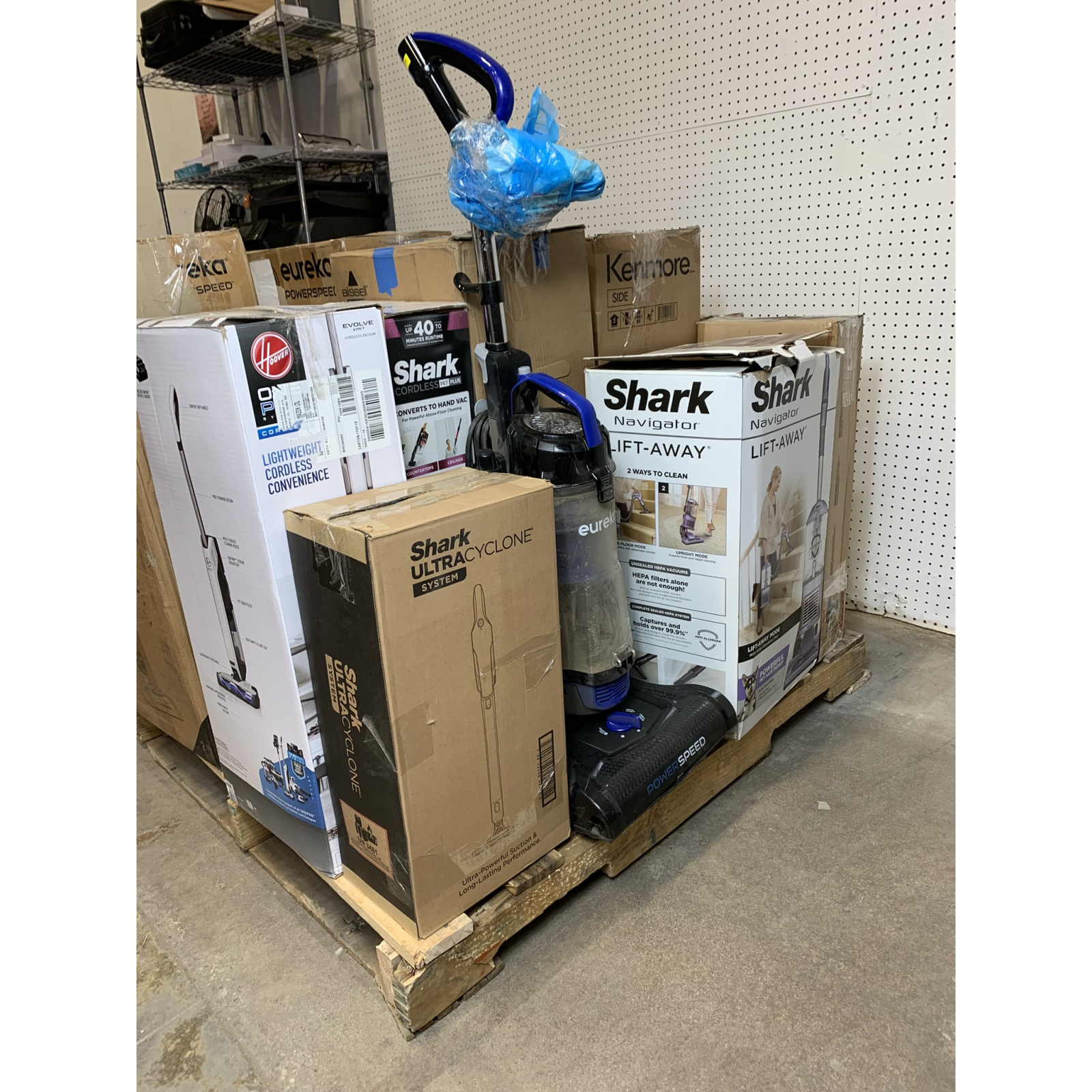LOT OF 13 - Used Mixed Vacuum Lot – Total LOT MSRP $2,109.87 – Shark, Hoover, Eureka, Bissell & More