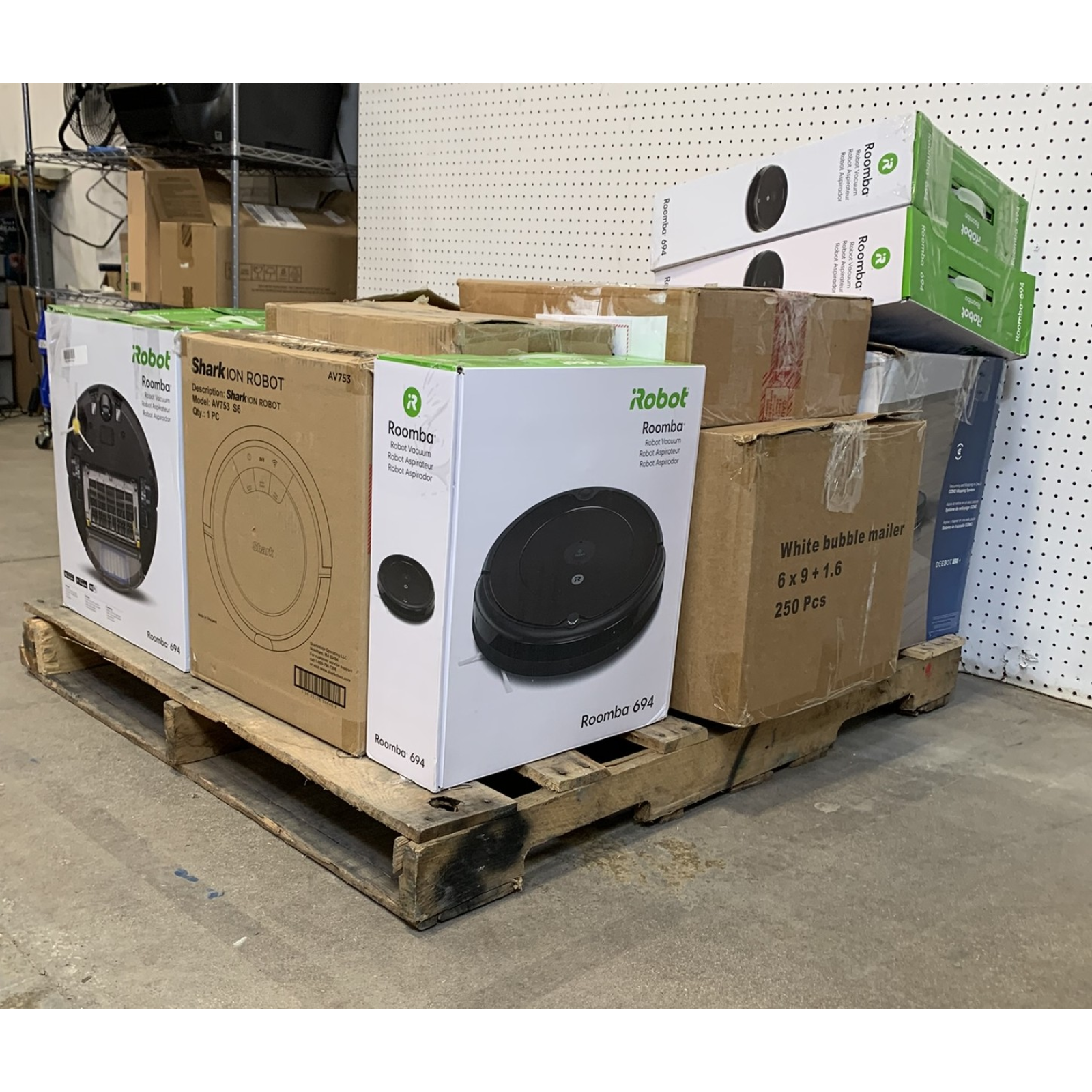 LOT OF 13 - Used Mixed Robot Vacuum Lot – Total LOT MSRP $4,614 – iRobot, Ecovacs & Shark