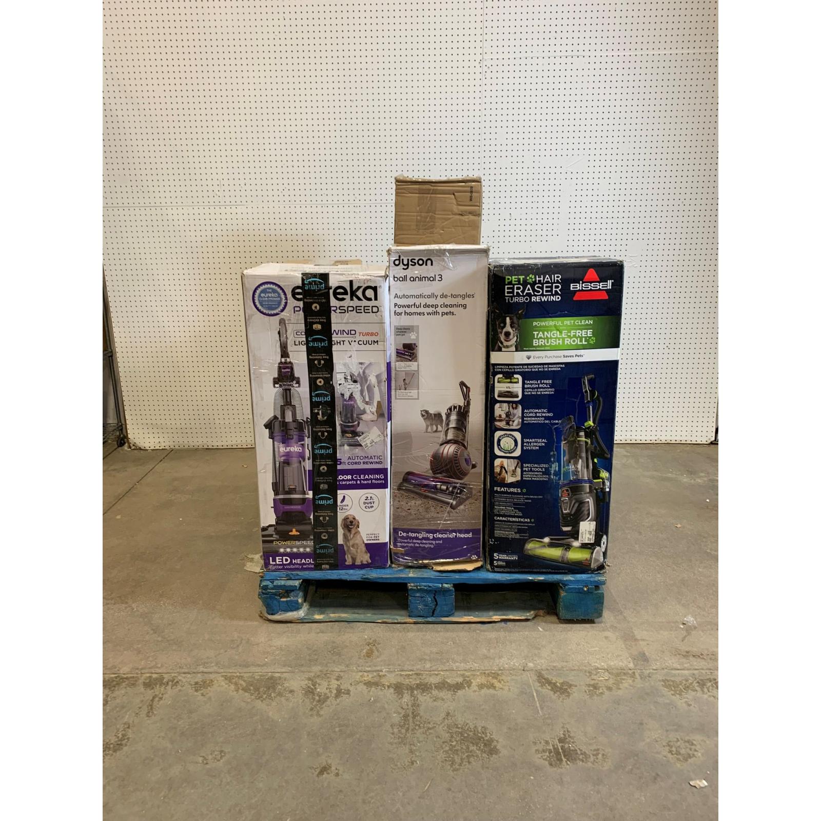 LOT OF 13 - Used Mixed Vacuum Lot – Dyson, Bissell, Eureka & Black+Decker - Total LOT MSRP $2,288