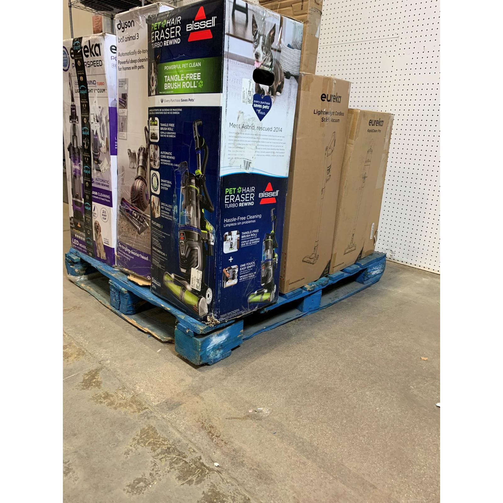 LOT OF 13 - Used Mixed Vacuum Lot – Dyson, Bissell, Eureka & Black+Decker - Total LOT MSRP $2,288