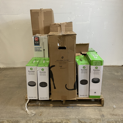 Used Mixed Vacuum Lot – Total LOT MSRP $2,976.91 – iRobot Roomba, Hoover & Bissell