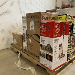 Used Mixed Vacuum & Home Goods Pallet– Total LOT MSRP $2,267  – Hoover, BLACK+DECKER, Eureka, iRobot & More