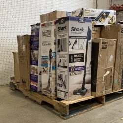 LOT OF 12 - USED Mixed Name-Brand Vacuum Pallet – Shark, Bissell, Black+Decker, Eureka & Craftsman - Total LOT MSRP $1,928
